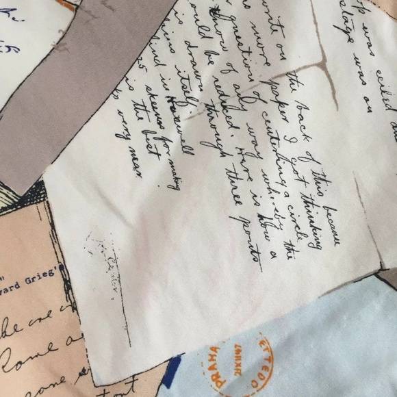 J Crew 8/6 Letter Postcard Print Strapless Dress - Picture 8 of 9